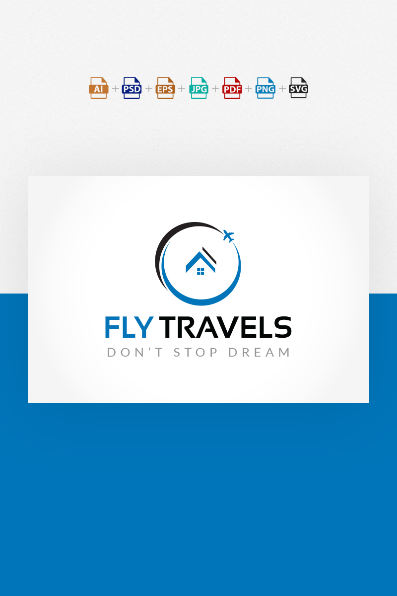 Fly Travels Logo Template