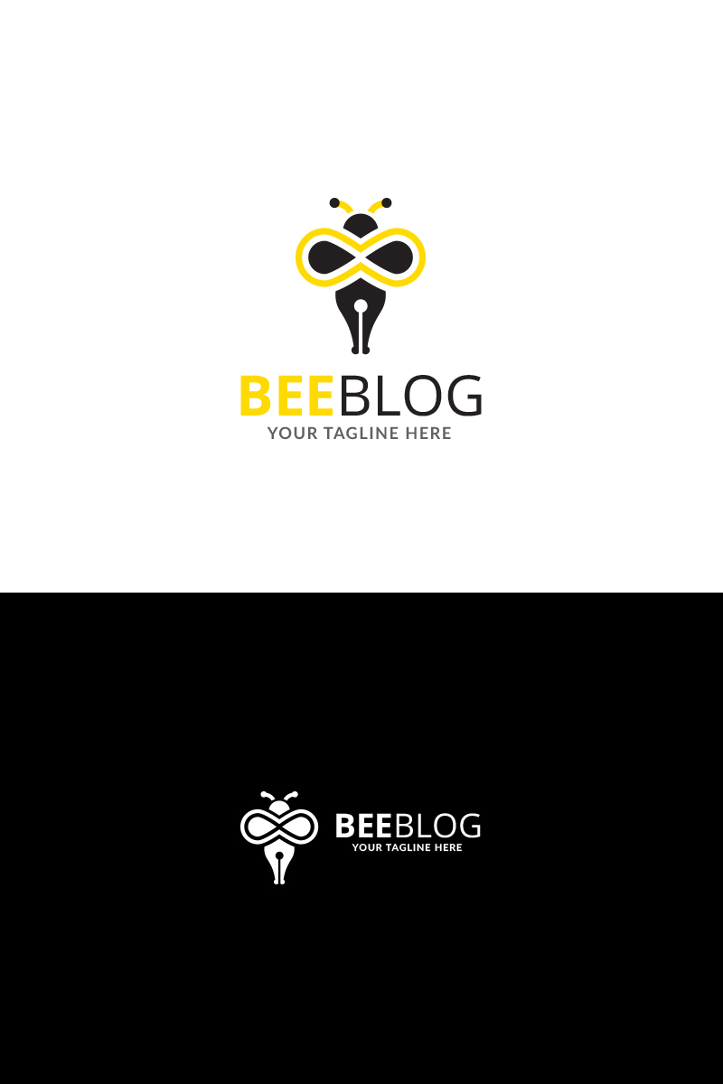 Bee Blog Design Logo Template