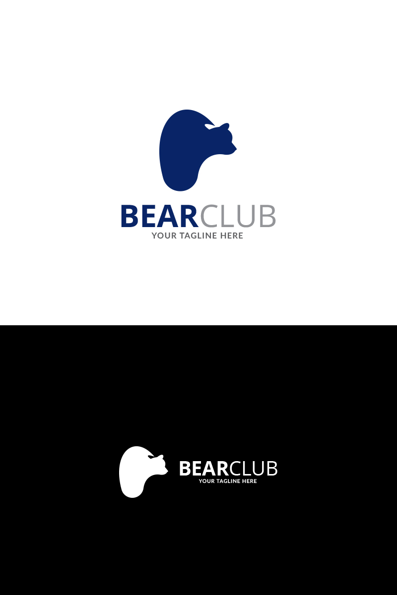 Creative Bear Club Logo Template