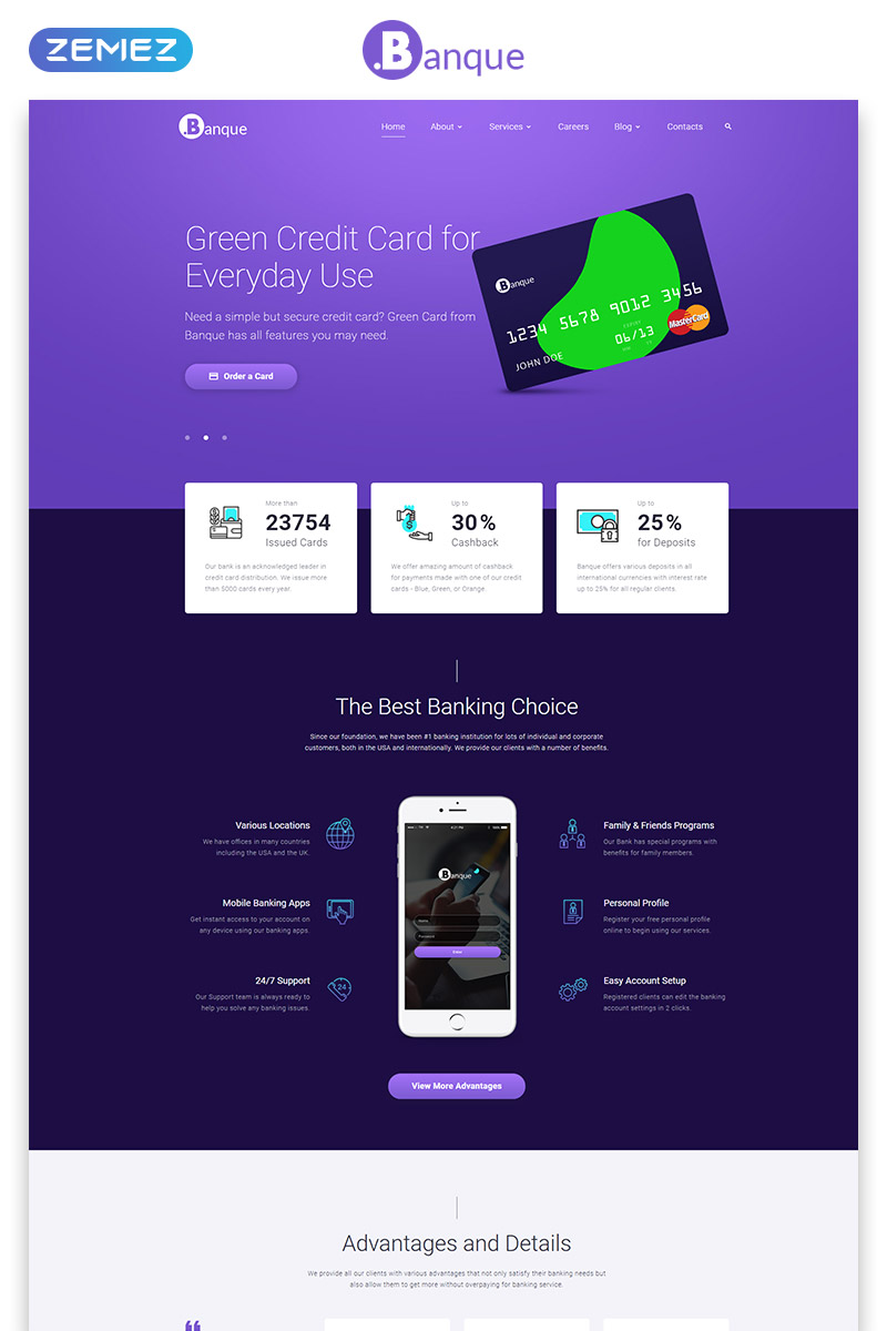 .Banque - Financial Multipage HTML5 Website Template