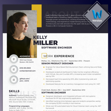 Template Software Resume Templates 70785
