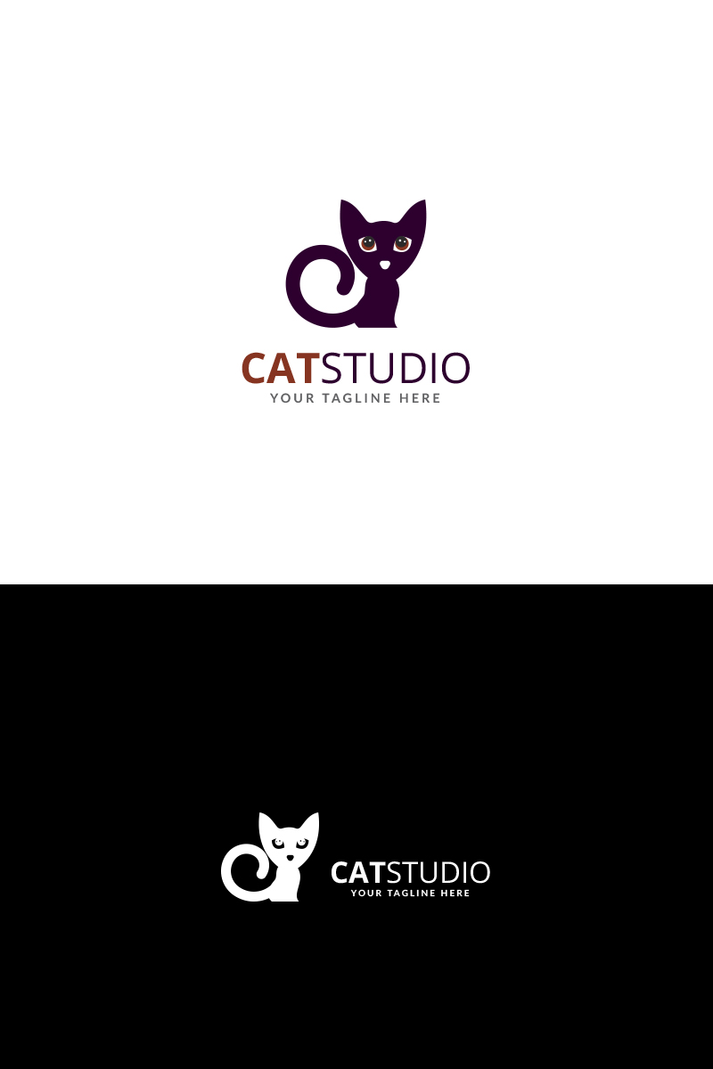 Creative Cat Studio Logo Template