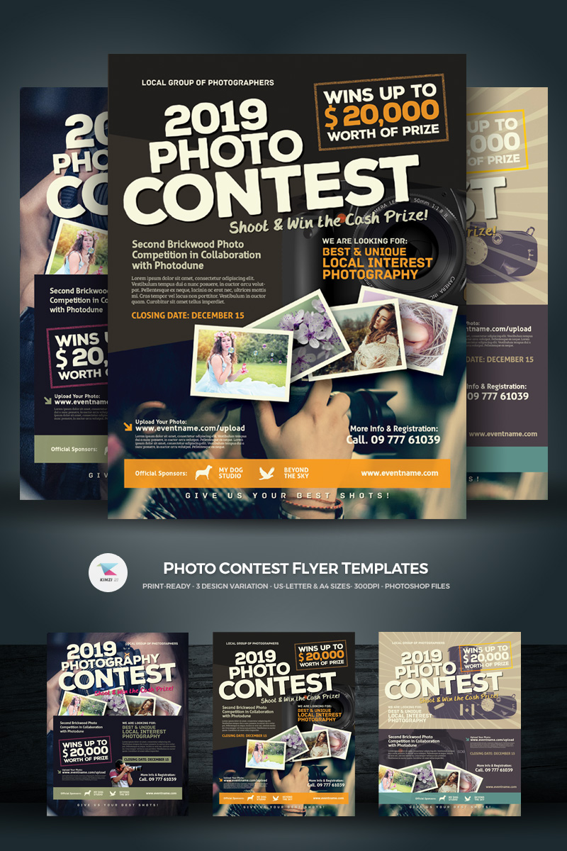 Photo Contest Flyers - Corporate Identity Template