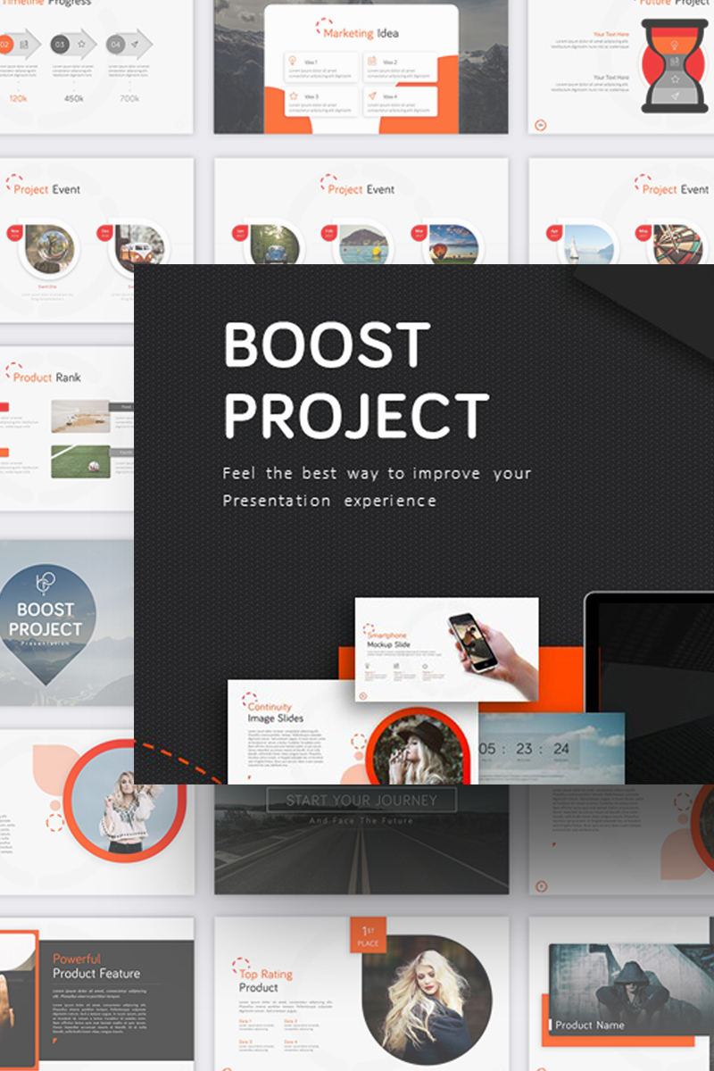 Boost Project Presentation PowerPoint template