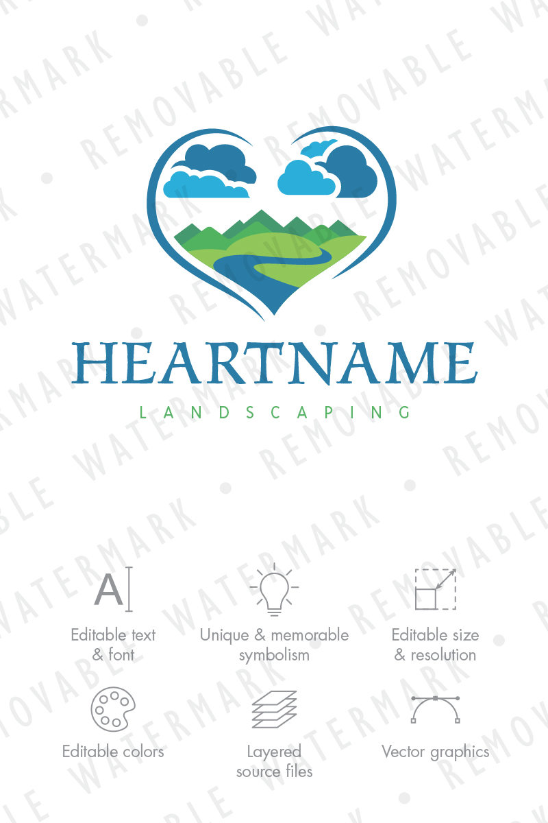 Heart Highlands Logo Template