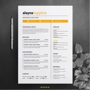 Cv 2 Resume Templates 71030