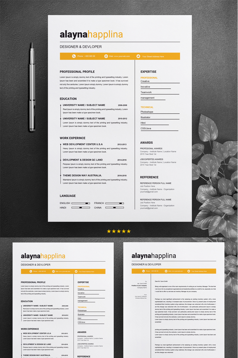 Alayna Resume Template