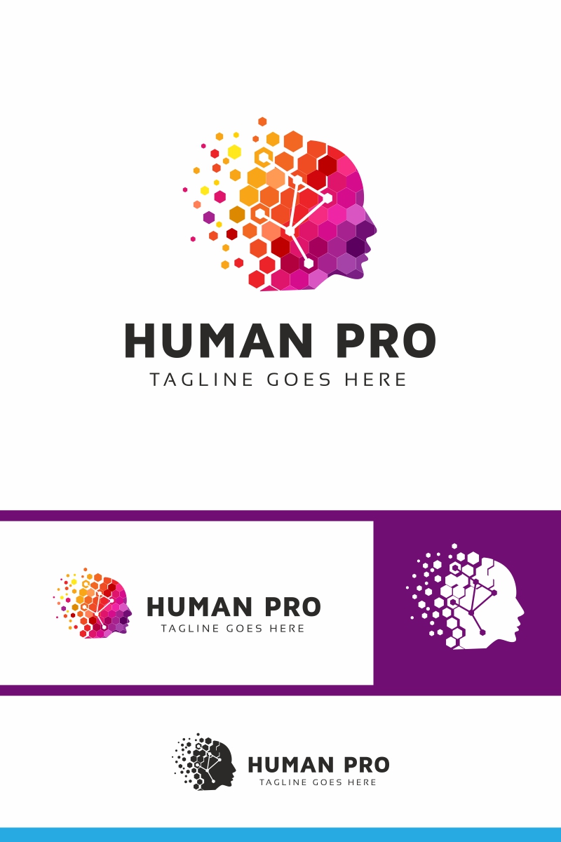 Human Pro Colorful Logo Template