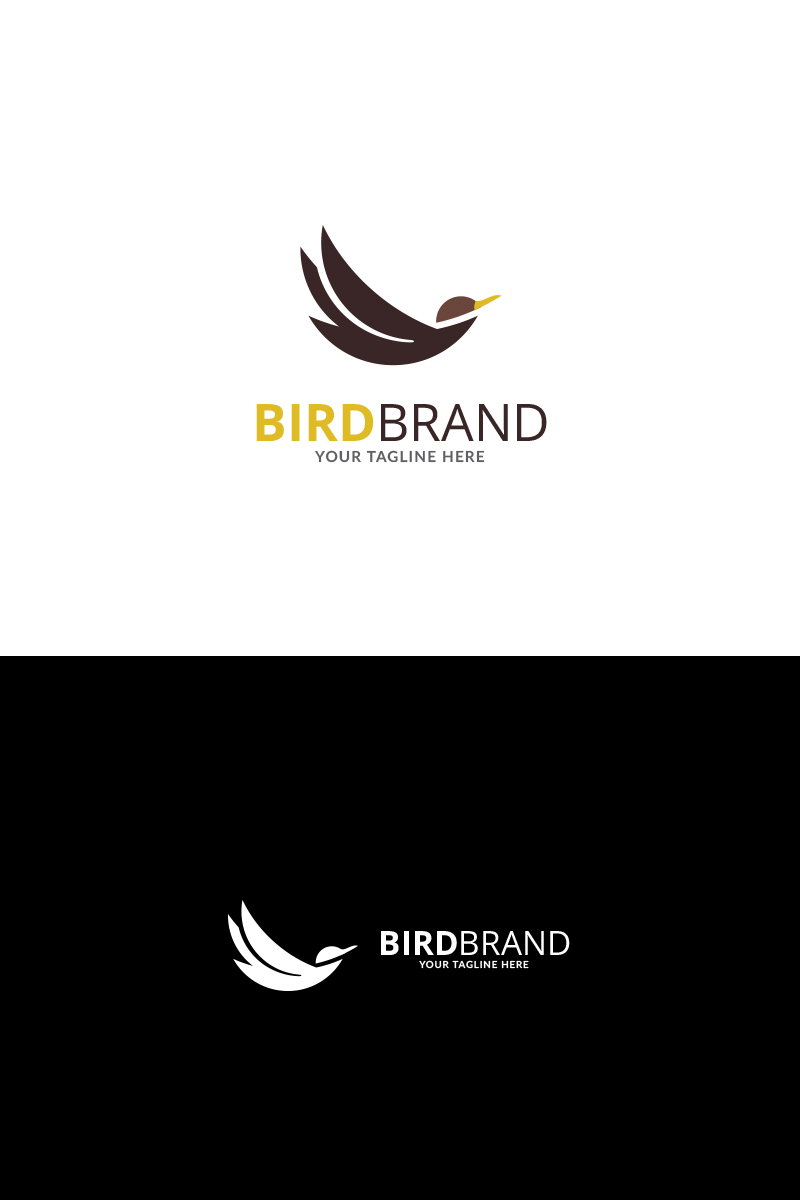 Flying Bird Brand Logo Template