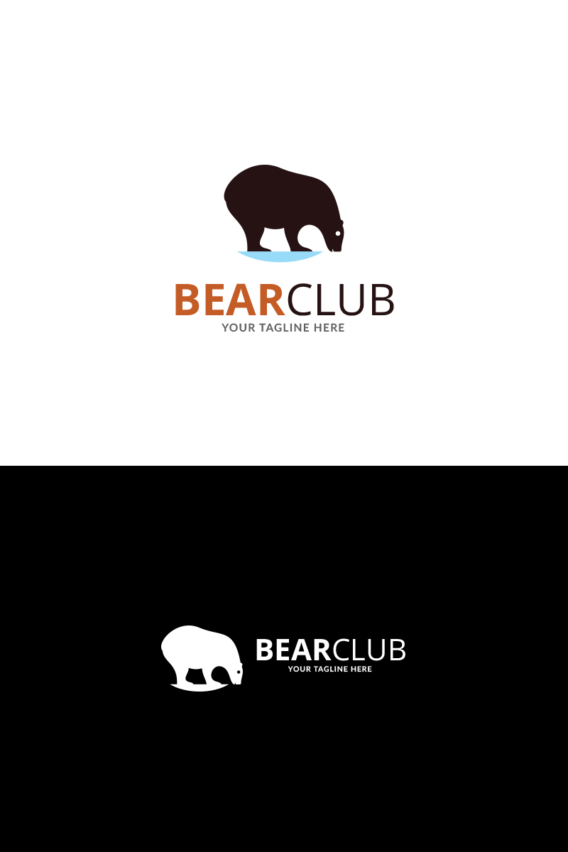 Bear Club Logo Template