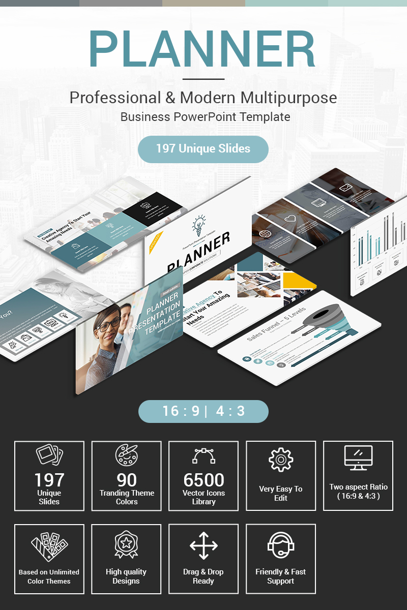 Planner Presentation PowerPoint template