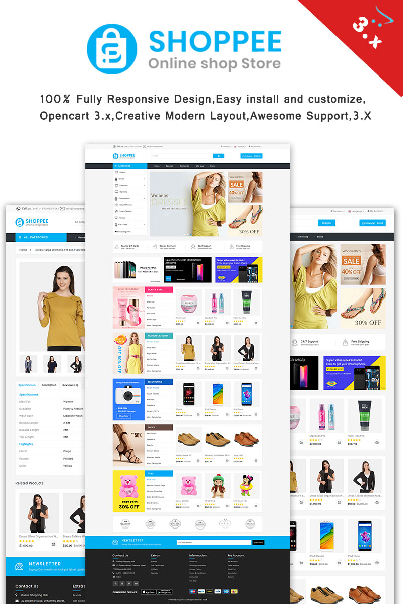 ShopTol Multistore OpenCart Theme