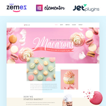 Cakery Muffins WordPress Themes 71241