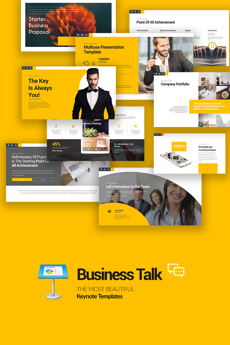 Business Talk - Keynote template