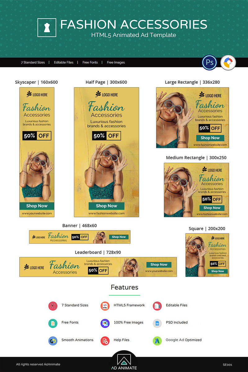 Shopping & E-commerce | Fashion Accessories Animated Banner
