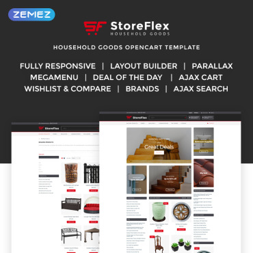 Cooking Ecommerce OpenCart Templates 71250
