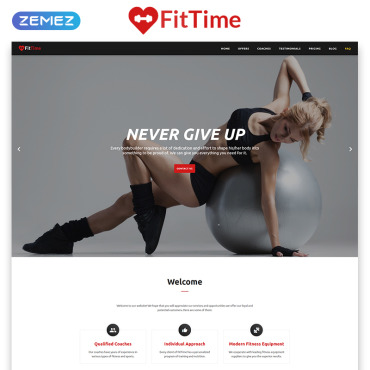 Fitness Strong Landing Page Templates 71255
