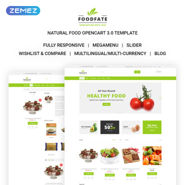 Drink Ecommerce OpenCart Templates 71313