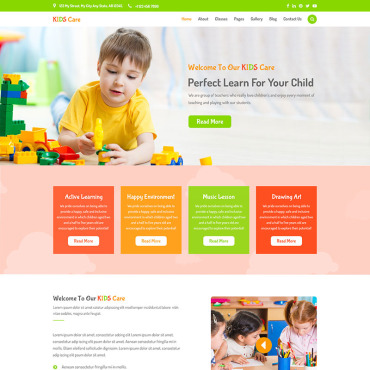 Child-care Baby-care PSD Templates 71316