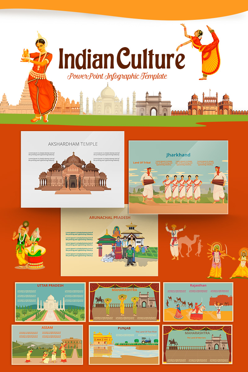 Indian Culture - PowerPoint template