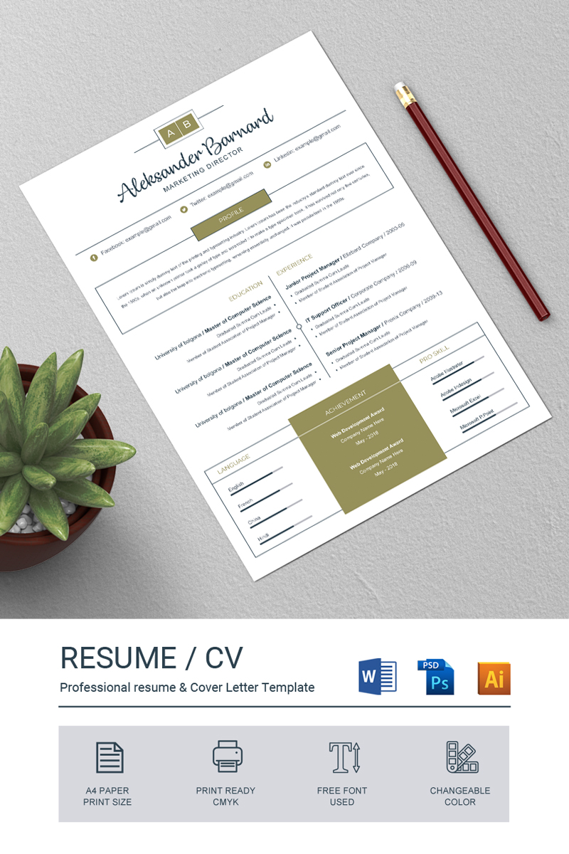 Clean & Creative Resume Template