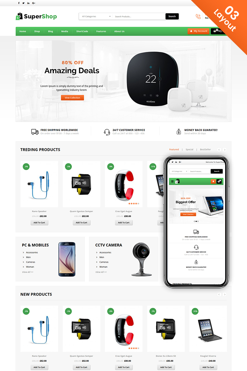 Super Shop - Electronics and Mega Store MultiPurpose WooCommerce Theme
