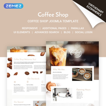 Blog Coffee Joomla Templates 71517