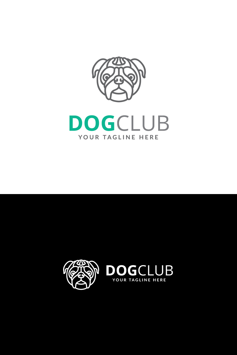 Dog Club Design Logo Template