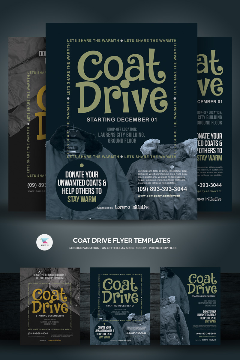 Coat Drive Flyer - Corporate Identity Template