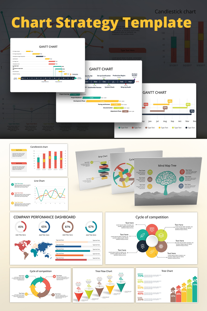 Chart & Strategy PowerPoint template