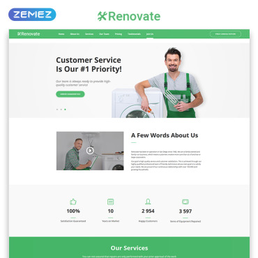 Technical Company Landing Page Templates 71587