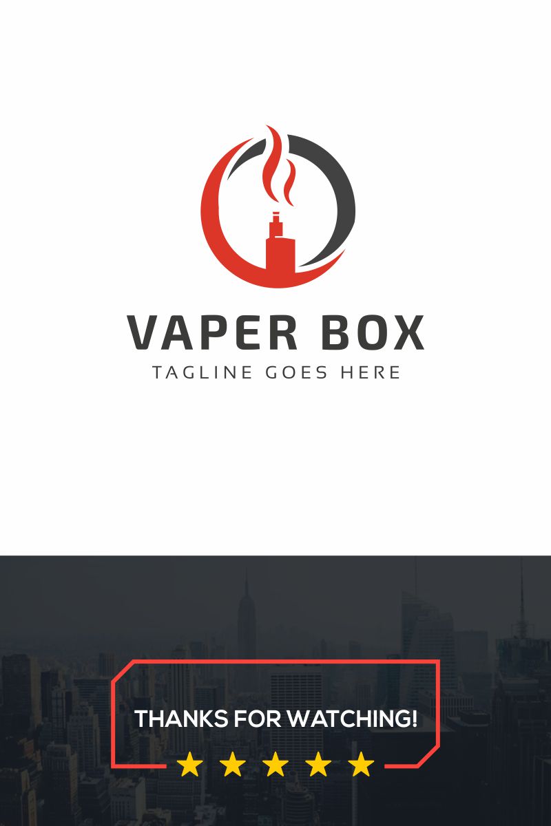Vape Box Logo Template