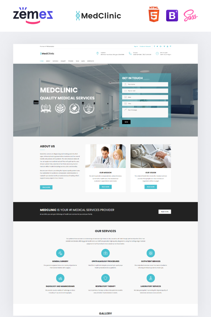 MedClinic - Medical Clinic Landing Page Template
