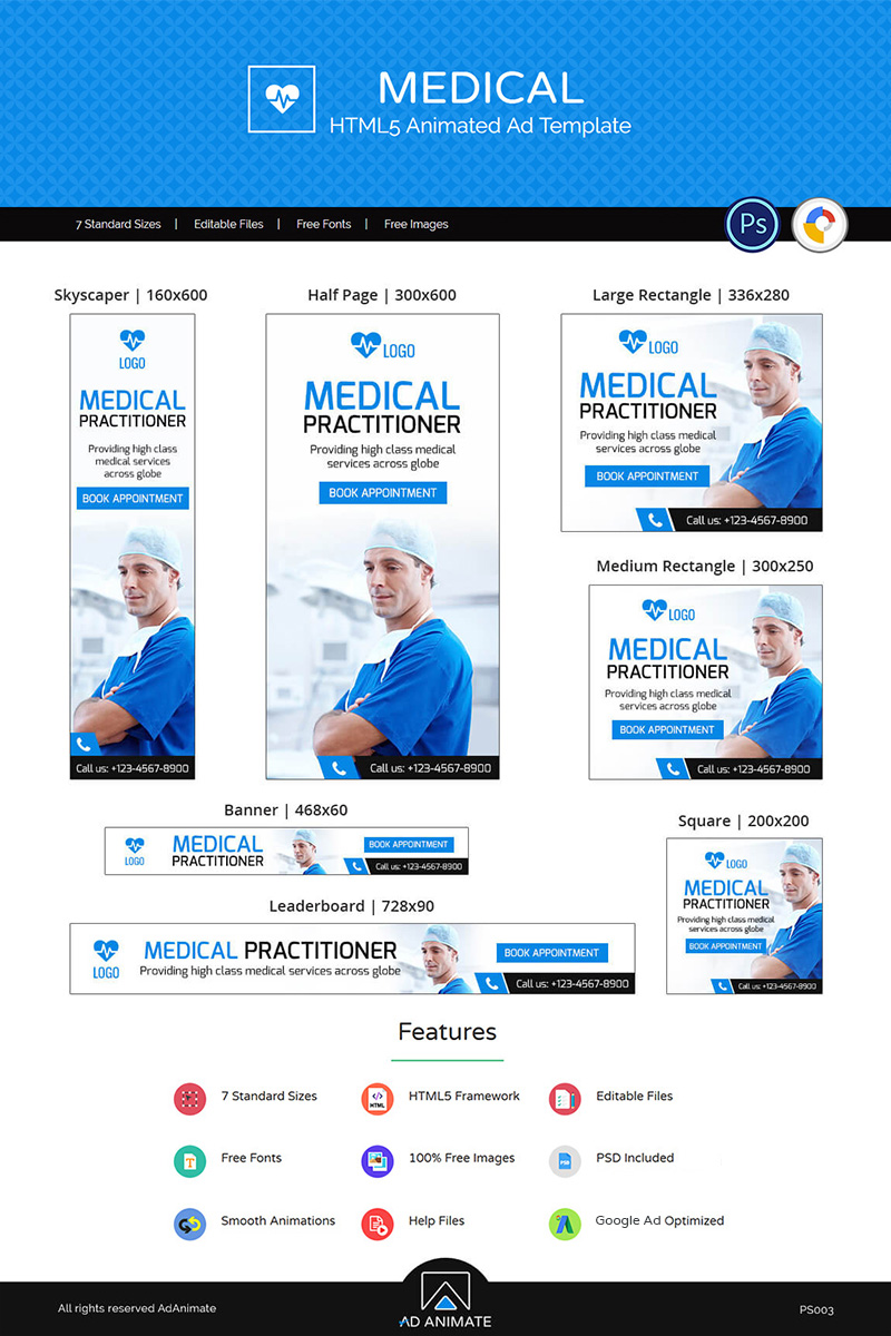 Professional Services | Medical Ad Banners Animated Banner