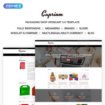 Company Delivery OpenCart Templates 71686