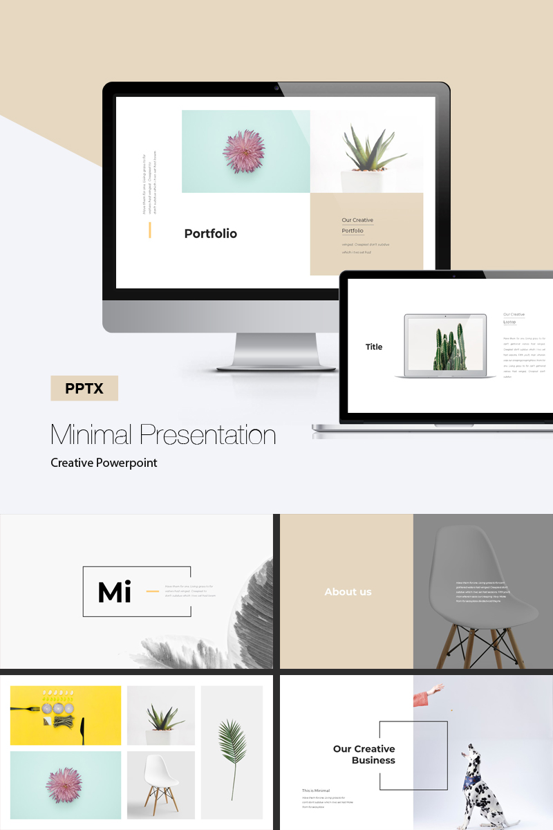 Minimal Presentation PowerPoint template