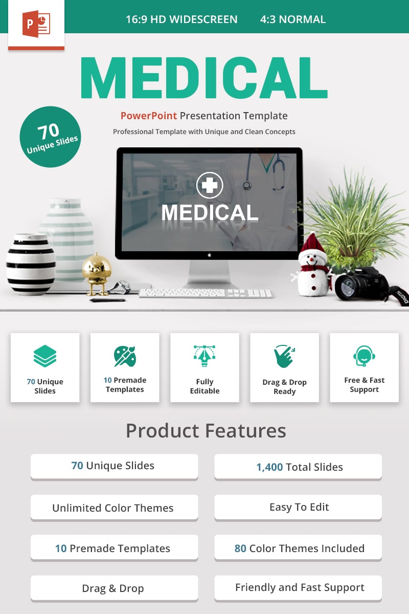 Medical and Healthcare PowerPoint template