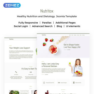 Business Dietology Joomla Templates 71847