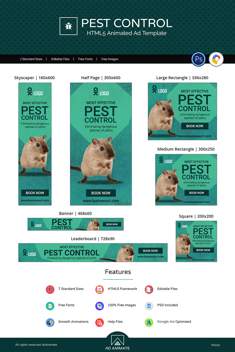 Professional Services | Pest Control Animated Banner