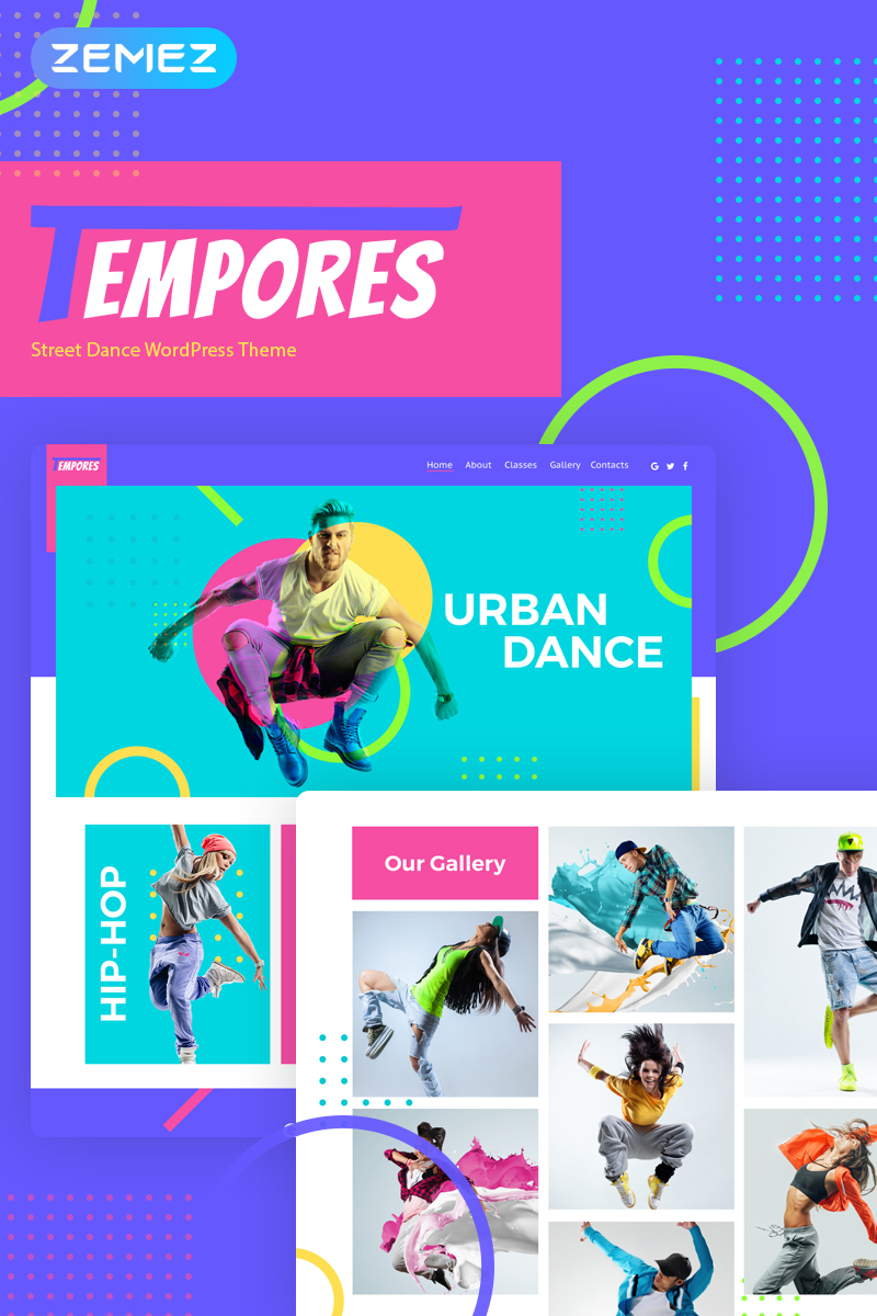 Tempores - Street Dance WordPress Elementor Theme