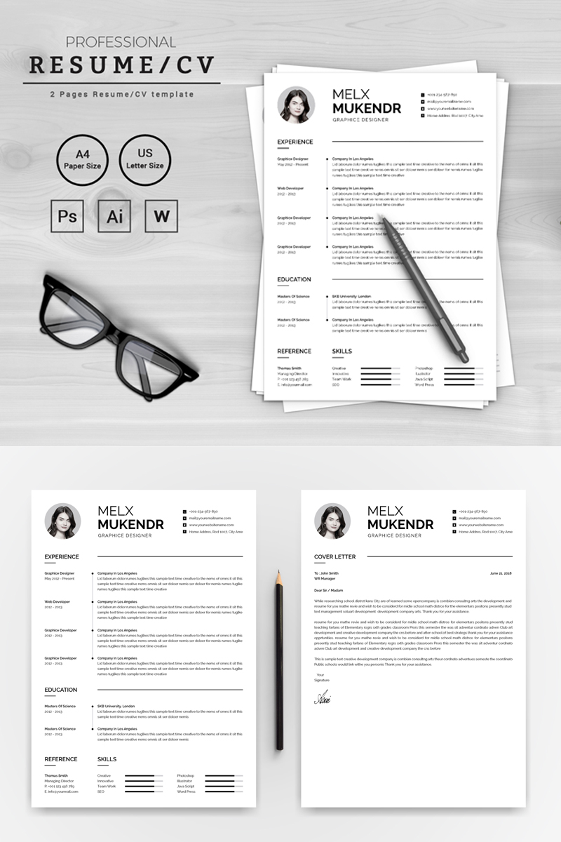 Melx Mukendr Graphice Designer Resume Template