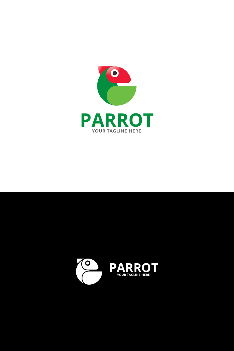 Parrot Design Logo Template