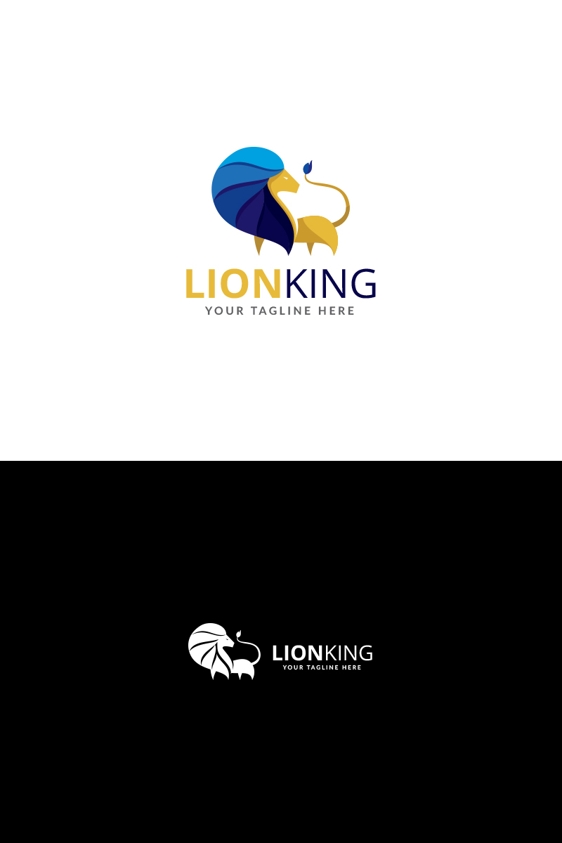 Lion King Design Logo Template