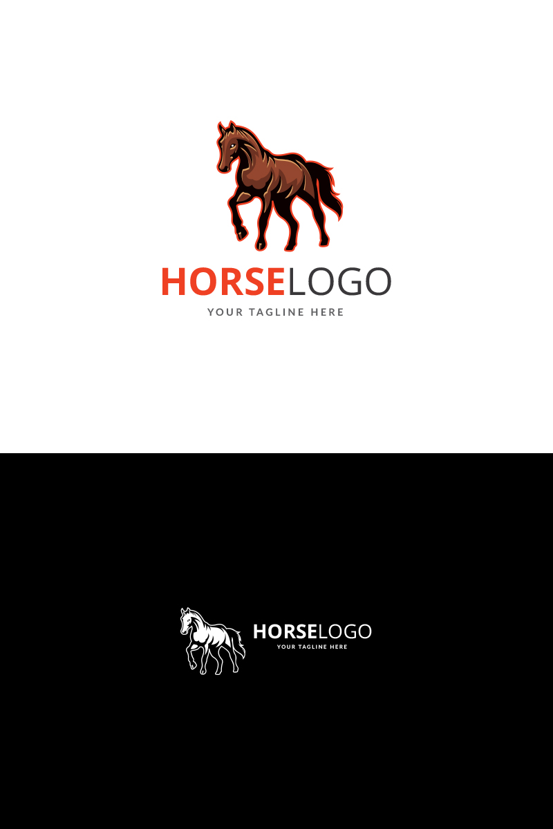 Horse Design Logo Template