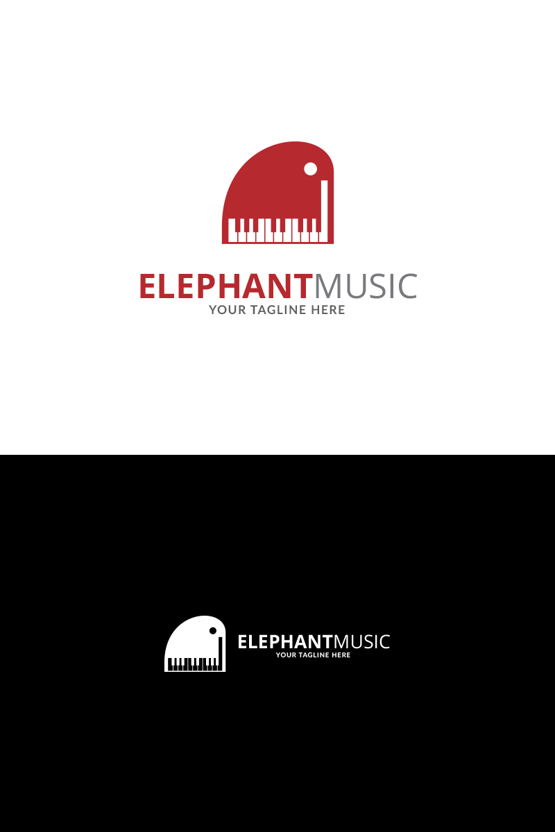Elephant Music Logo Template