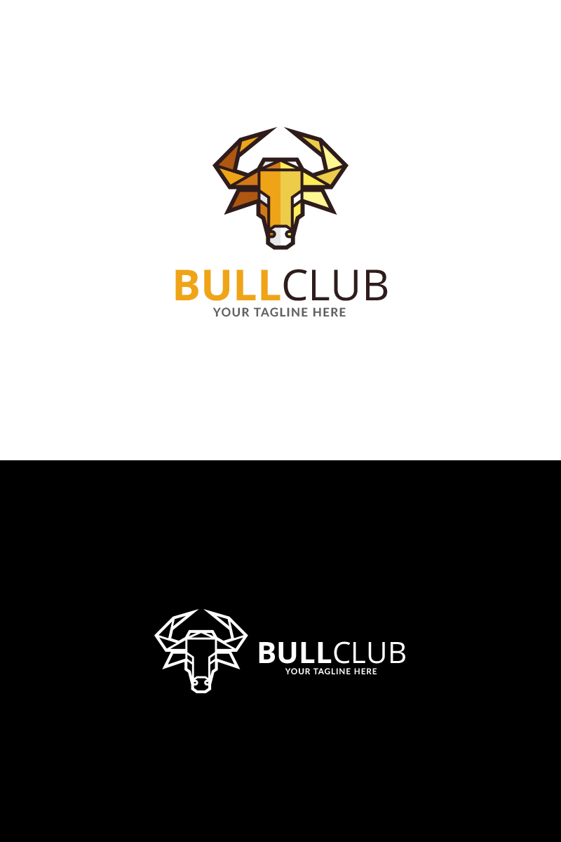 Bull Club Template Logo Template