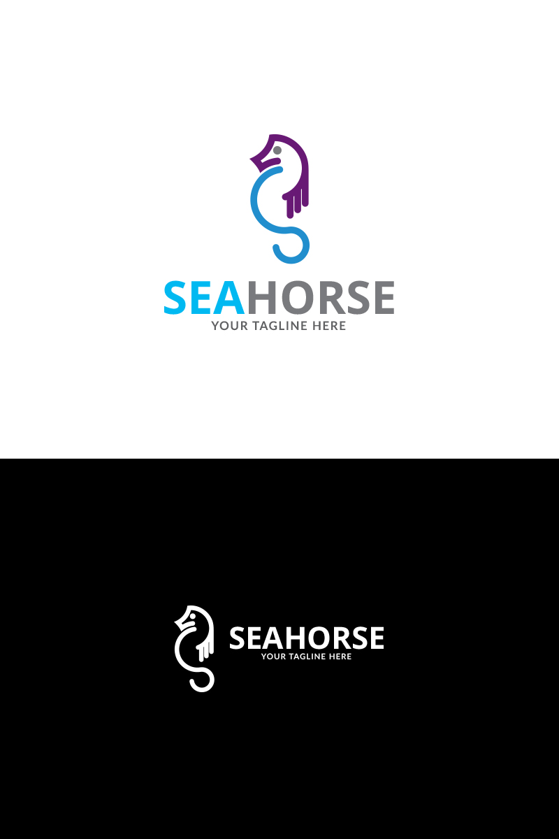 Sea Horse Logo Template