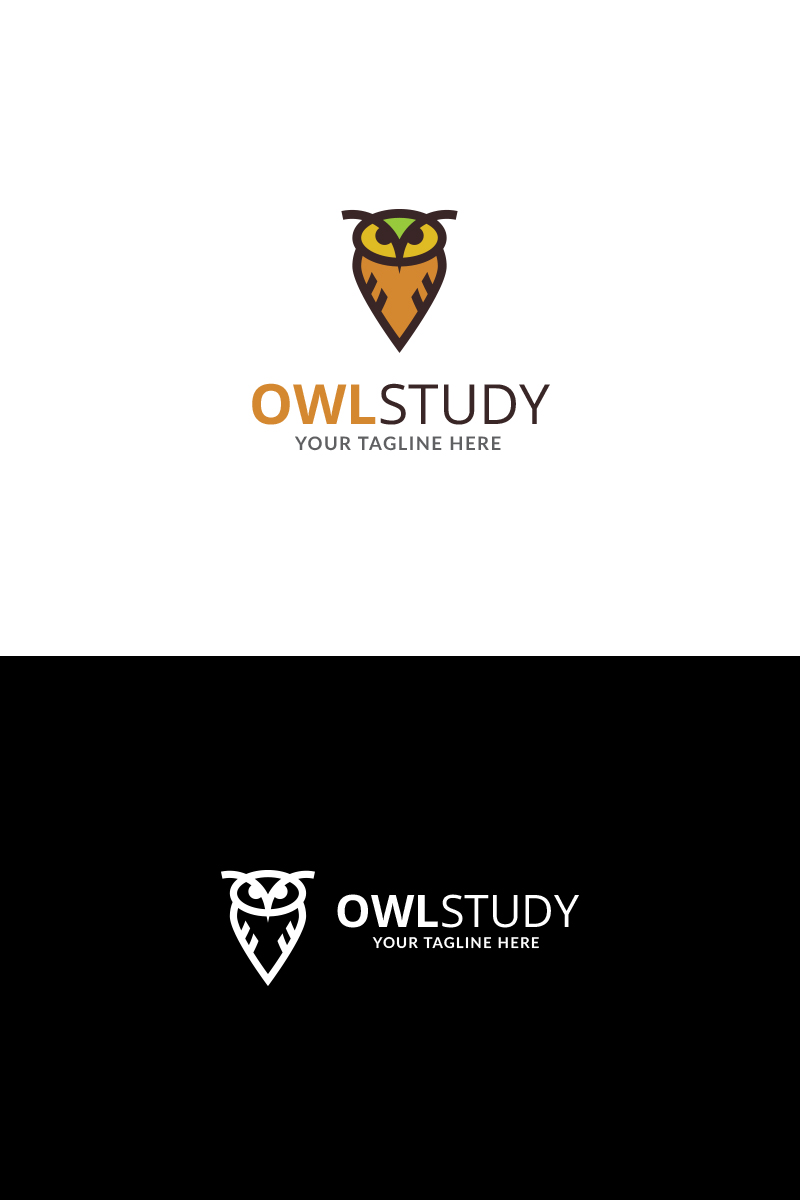 Owl Study Design Logo Template