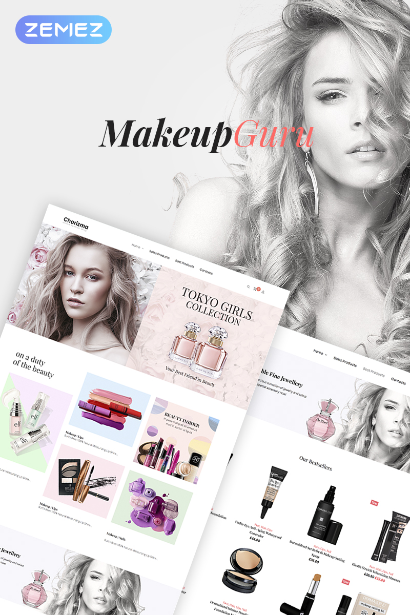 MakeupGuru - Cosmetic Store Elementor WooCommerce Theme