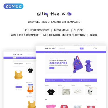 Clothing Ecommerce OpenCart Templates 73215